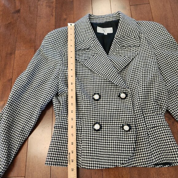 Valentino Miss V women's houndstooth vintage blazer in size 8 - Picture 7 of 8